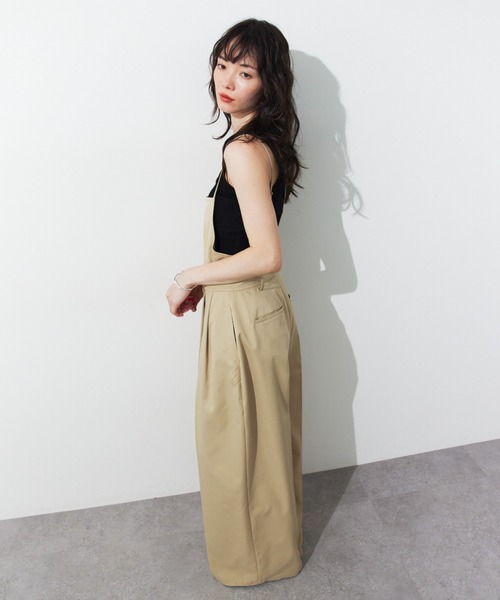 HANNE（アン）の「キャミサロペット（サロペット/オーバーオール・レディース・ブラック/ホワイト/ベージュ・S/M）」の18枚目の写真
