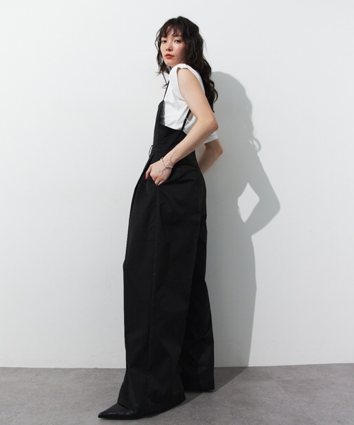 HANNE（アン）の「キャミサロペット（サロペット/オーバーオール・レディース・ブラック/ホワイト/ベージュ・S/M）」の22枚目の写真