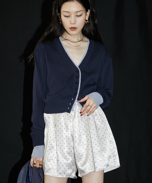 VION(ヴィオン)の「ミニマルドットイージーショートパンツ / Minimal Dot Easy Short Pants(その他パンツ・レディース・ホワイト/ブラック・M/S)」の9枚目の写真