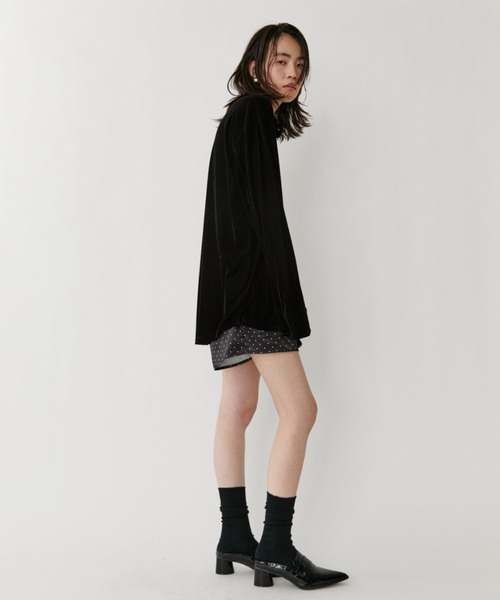 VION(ヴィオン)の「ミニマルドットイージーショートパンツ / Minimal Dot Easy Short Pants(その他パンツ・レディース・ホワイト/ブラック・M/S)」の3枚目の写真