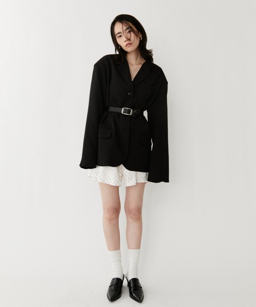 VION(ヴィオン)の「ミニマルドットイージーショートパンツ / Minimal Dot Easy Short Pants(その他パンツ・レディース・ホワイト/ブラック・M/S)」の4枚目の写真