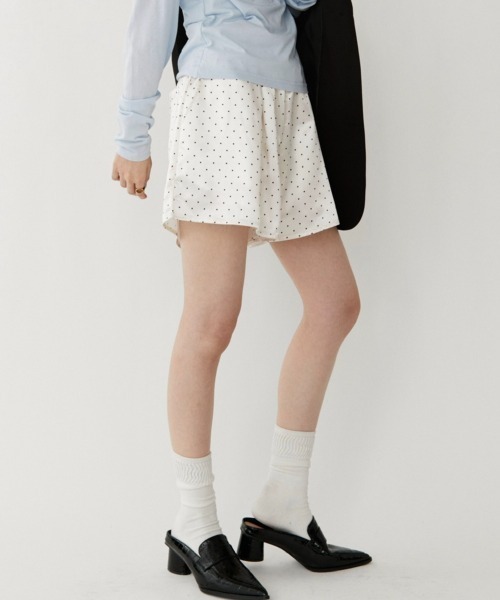 VION(ヴィオン)の「ミニマルドットイージーショートパンツ / Minimal Dot Easy Short Pants(その他パンツ・レディース・ホワイト/ブラック・M/S)」の12枚目の写真