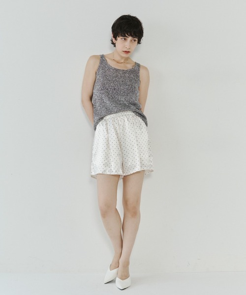 VION(ヴィオン)の「ミニマルドットイージーショートパンツ / Minimal Dot Easy Short Pants(その他パンツ・レディース・ホワイト/ブラック・M/S)」の17枚目の写真