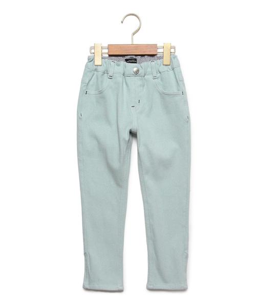green label relaxing（グリーンレーベルリラクシング）の「GLRデニムニット パンツ◆（その他パンツ・キッズ・ホワイト/ライトブルー・95cm/105cm/115cm/125cm/135cm）」の2枚目の写真