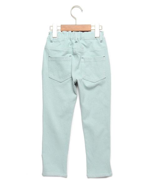 green label relaxing（グリーンレーベルリラクシング）の「GLRデニムニット パンツ◆（その他パンツ・キッズ・ホワイト/ライトブルー・95cm/105cm/115cm/125cm/135cm）」の6枚目の写真