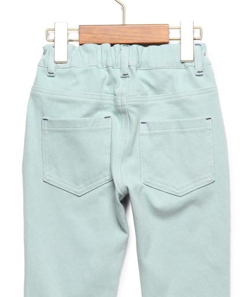 green label relaxing（グリーンレーベルリラクシング）の「GLRデニムニット パンツ◆（その他パンツ・キッズ・ホワイト/ライトブルー・95cm/105cm/115cm/125cm/135cm）」の9枚目の写真
