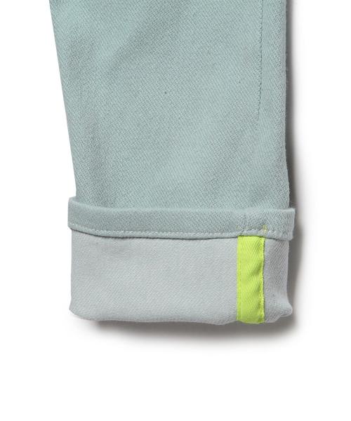 green label relaxing（グリーンレーベルリラクシング）の「GLRデニムニット パンツ◆（その他パンツ・キッズ・ホワイト/ライトブルー・95cm/105cm/115cm/125cm/135cm）」の11枚目の写真