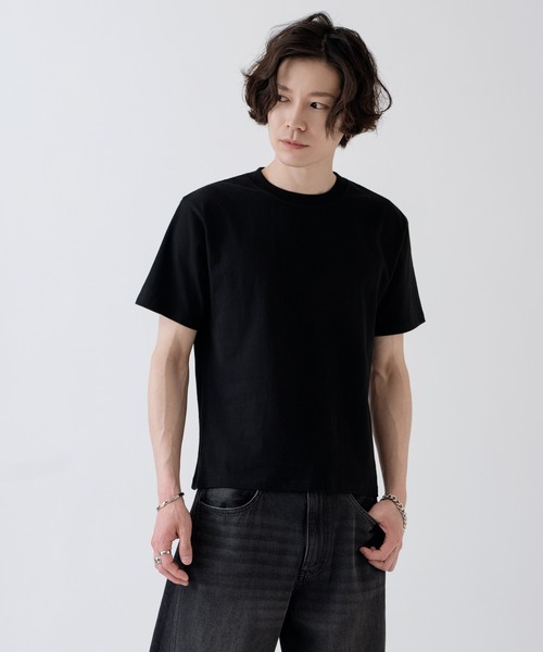 improves(インプローブス)の「無地 ショートレングス ワイド Tシャツ(Tシャツ/カットソー・メンズ・ホワイト/カモフラージュ/ブラック/その他・LARGE/X-LARGE/MEDIUM)」の9枚目の写真