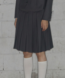 FANCY CLUB | クラシックバックルプリーツミディスカート(GRAY) F25ZD970(スカート)