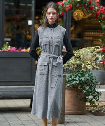 DRESSTERIOR | ウォッシャブルツイードライクワンピース(ワンピース)