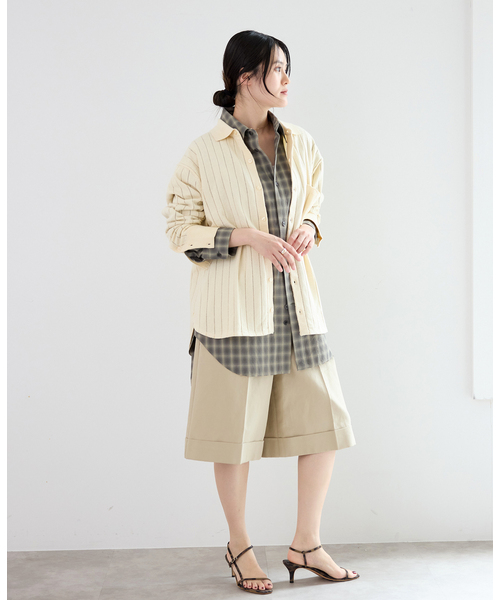 IENA（イエナ）の「WANDERUNG/ワンデルング cotton cashmere knit SH ニット WRKNN-005-01（ニット/セーター・レディース・アイボリー・FREE）」の10枚目の写真