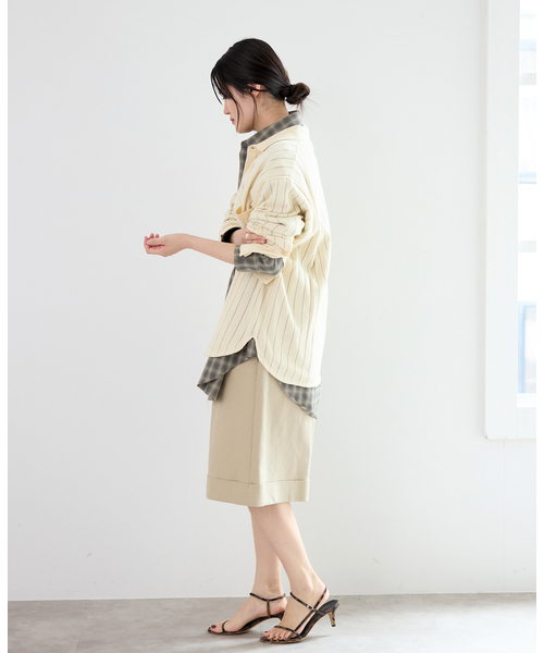 IENA（イエナ）の「WANDERUNG/ワンデルング cotton cashmere knit SH ニット WRKNN-005-01（ニット/セーター・レディース・アイボリー・FREE）」の11枚目の写真