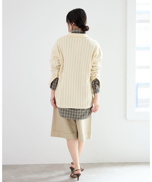 IENA（イエナ）の「WANDERUNG/ワンデルング cotton cashmere knit SH ニット WRKNN-005-01（ニット/セーター・レディース・アイボリー・FREE）」の12枚目の写真
