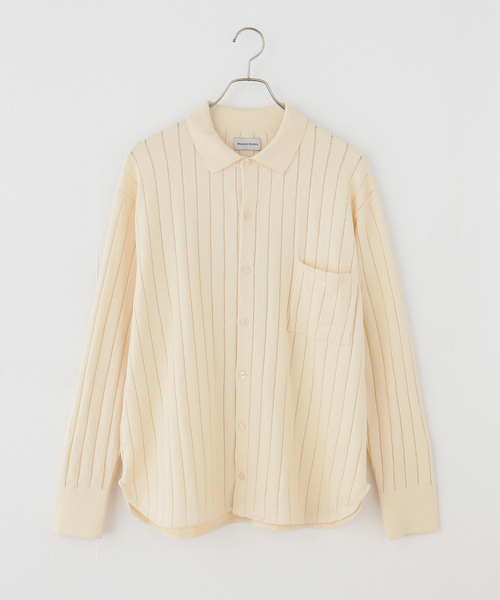 IENA（イエナ）の「WANDERUNG/ワンデルング cotton cashmere knit SH ニット WRKNN-005-01（ニット/セーター・レディース・アイボリー・FREE）」の14枚目の写真