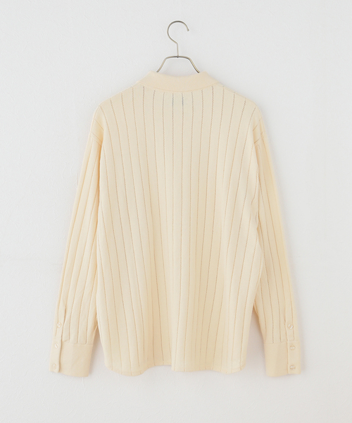 IENA（イエナ）の「WANDERUNG/ワンデルング cotton cashmere knit SH ニット WRKNN-005-01（ニット/セーター・レディース・アイボリー・FREE）」の15枚目の写真