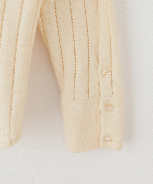 IENA（イエナ）の「WANDERUNG/ワンデルング cotton cashmere knit SH ニット WRKNN-005-01（ニット/セーター・レディース・アイボリー・FREE）」の18枚目の写真