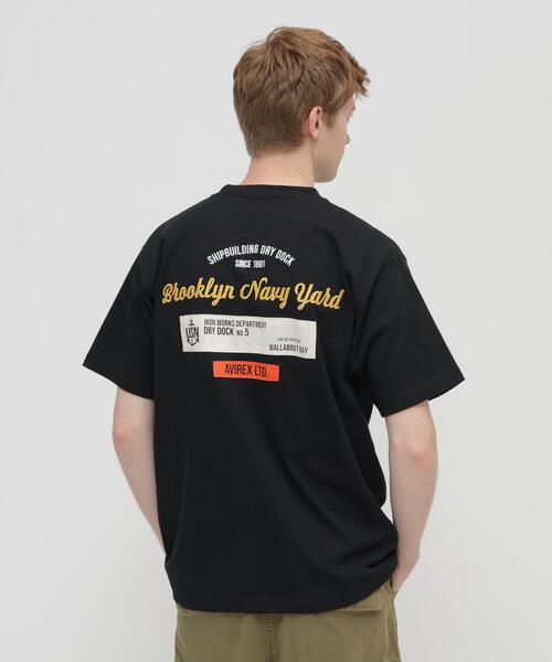 AVIREX(アヴィレックス)の「PATCHED S/S T-SHIRT "Brooklyn" / パッチド ショートスリーブ Tシャツ ”ブルックリン” / AVIREX / アヴィレックス(Tシャツ/カットソー・メンズ・ブラック/ホワイト/ネイビー/オレンジ・MEDIUM/LARGE/X-LARGE/XX-LARGE)」の3枚目の写真
