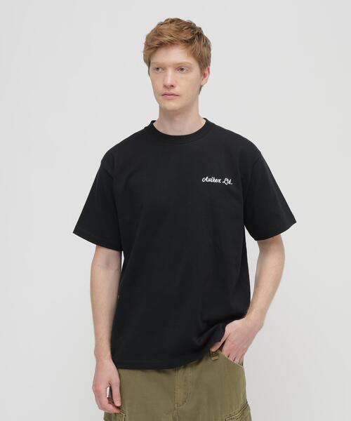 AVIREX(アヴィレックス)の「PATCHED S/S T-SHIRT "Brooklyn" / パッチド ショートスリーブ Tシャツ ”ブルックリン” / AVIREX / アヴィレックス(Tシャツ/カットソー・メンズ・ブラック/ホワイト/ネイビー/オレンジ・MEDIUM/LARGE/X-LARGE/XX-LARGE)」の5枚目の写真