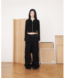 MIYHOO（ミワイフー）の「アウトサイドワイドカーゴパンツ（ブラック）（その他パンツ）」