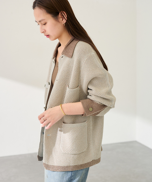 FRAMeWORK（フレームワーク）の「MEIAS KNIT カバーオール（カーディガン/ボレロ・レディース・アイボリー・FREE）」の21枚目の写真