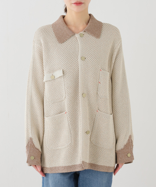 FRAMeWORK（フレームワーク）の「MEIAS KNIT カバーオール（カーディガン/ボレロ・レディース・アイボリー・FREE）」の15枚目の写真