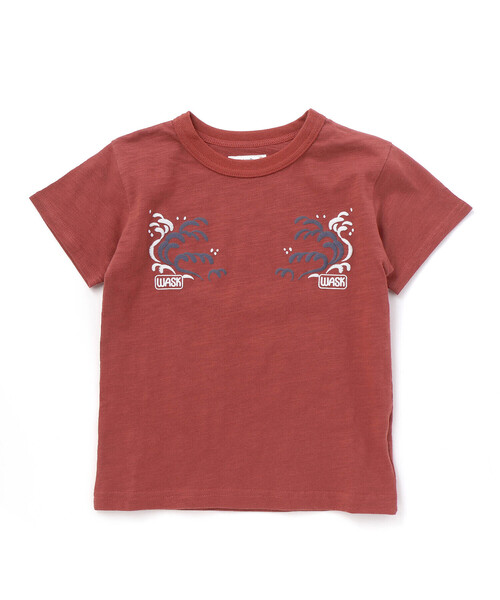 WASK（ワスク）の「アーカイブ日本地図スラブTシャツ（Tシャツ/カットソー・キッズ・レッド/グリーン・150cm/140cm/130cm/160cm）」の7枚目の写真