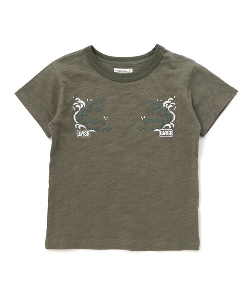 WASK（ワスク）の「アーカイブ日本地図スラブTシャツ（Tシャツ/カットソー・キッズ・レッド/グリーン・150cm/140cm/130cm/160cm）」の9枚目の写真