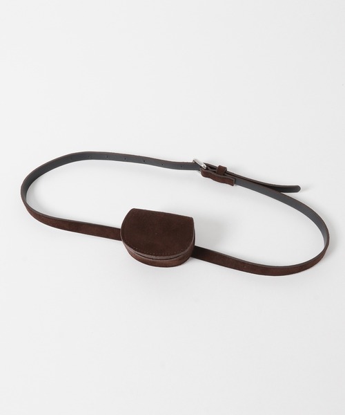 KBF（ケイビーエフ）の「ミニポーチベルト（ベルト・レディース・ライトグレー/ブラウン・ONE）」の16枚目の写真