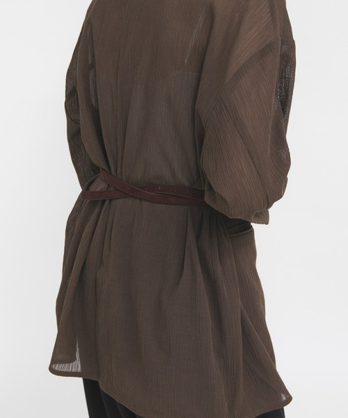 KBF（ケイビーエフ）の「ミニポーチベルト（ベルト・レディース・ライトグレー/ブラウン・ONE）」の10枚目の写真