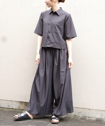 THOUSAND MILE（サウザンドマイル）の「THOUSAND MILE/サウザンドマイル　ショートスリーブシャツ＆ロングパンツ セットアップ　SHORTSLEEVE SHIRT＆LONG PANTS SET STRIPE（セットアップ）」