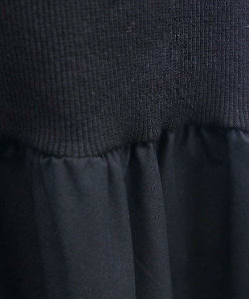 U.S. POLO ASSN.（ユーエスポロアッスン）の「【U.S. POLO ASSN.】clear 別注 布帛切替ノースリーブロングワンピース（ワンピース・レディース・ブラック/ネイビー・F）」の8枚目の写真