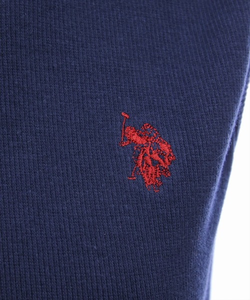 U.S. POLO ASSN.（ユーエスポロアッスン）の「【U.S. POLO ASSN.】clear 別注 布帛切替ノースリーブロングワンピース（ワンピース・レディース・ブラック/ネイビー・F）」の9枚目の写真