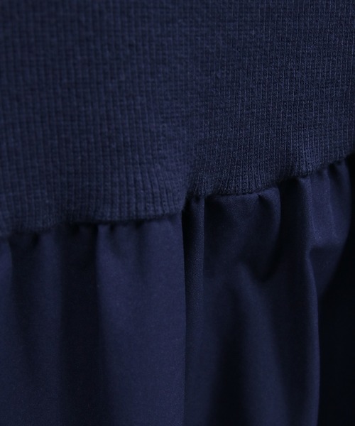 U.S. POLO ASSN.（ユーエスポロアッスン）の「【U.S. POLO ASSN.】clear 別注 布帛切替ノースリーブロングワンピース（ワンピース・レディース・ブラック/ネイビー・F）」の10枚目の写真