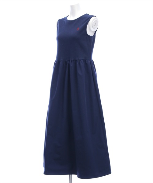U.S. POLO ASSN.（ユーエスポロアッスン）の「【U.S. POLO ASSN.】clear 別注 布帛切替ノースリーブロングワンピース（ワンピース・レディース・ブラック/ネイビー・F）」の11枚目の写真
