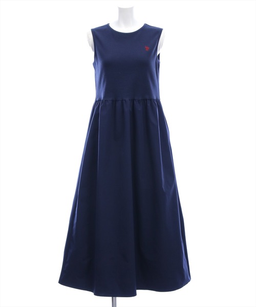 U.S. POLO ASSN.（ユーエスポロアッスン）の「【U.S. POLO ASSN.】clear 別注 布帛切替ノースリーブロングワンピース（ワンピース・レディース・ブラック/ネイビー・F）」の19枚目の写真