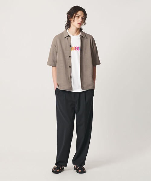 BEAUTY&YOUTH UNITED ARROWS（ビューティーアンドユースユナイテッドアローズ）の「パナマ ニット シャツ ウォッシャブル（カーディガン/ボレロ・メンズ・ベージュ/ブラック・L/M/XL/S）」の22枚目の写真