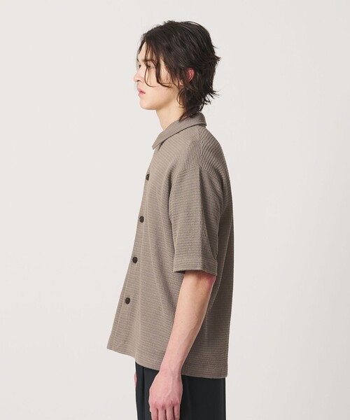 BEAUTY&YOUTH UNITED ARROWS（ビューティーアンドユースユナイテッドアローズ）の「パナマ ニット シャツ ウォッシャブル（カーディガン/ボレロ・メンズ・ベージュ/ブラック・L/M/XL/S）」の18枚目の写真