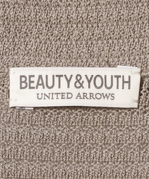 BEAUTY&YOUTH UNITED ARROWS（ビューティーアンドユースユナイテッドアローズ）の「パナマ ニット シャツ ウォッシャブル（カーディガン/ボレロ・メンズ・ベージュ/ブラック・L/M/XL/S）」の6枚目の写真