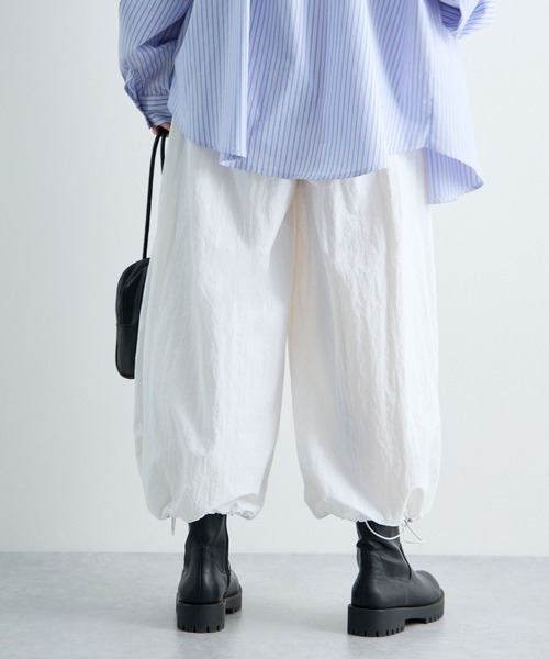 Futier land（フューティアランド）の「ドロスト付きカーゴパンツ（カーゴパンツ・レディース・ブルー/ネイビー/ホワイト・LARGE/MEDIUM）」の8枚目の写真