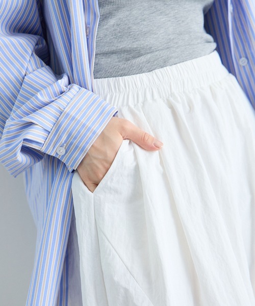 Futier land（フューティアランド）の「ドロスト付きカーゴパンツ（カーゴパンツ・レディース・ブルー/ネイビー/ホワイト・LARGE/MEDIUM）」の9枚目の写真