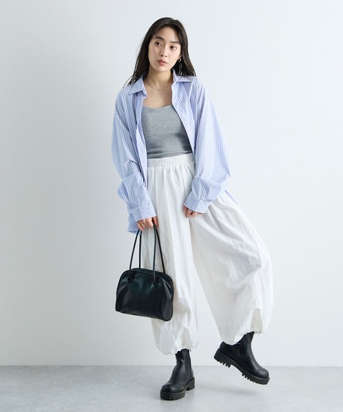 Futier land（フューティアランド）の「ドロスト付きカーゴパンツ（カーゴパンツ・レディース・ブルー/ネイビー/ホワイト・LARGE/MEDIUM）」の10枚目の写真