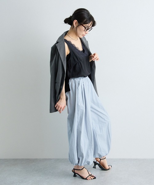 Futier land（フューティアランド）の「ドロスト付きカーゴパンツ（カーゴパンツ・レディース・ブルー/ネイビー/ホワイト・LARGE/MEDIUM）」の19枚目の写真