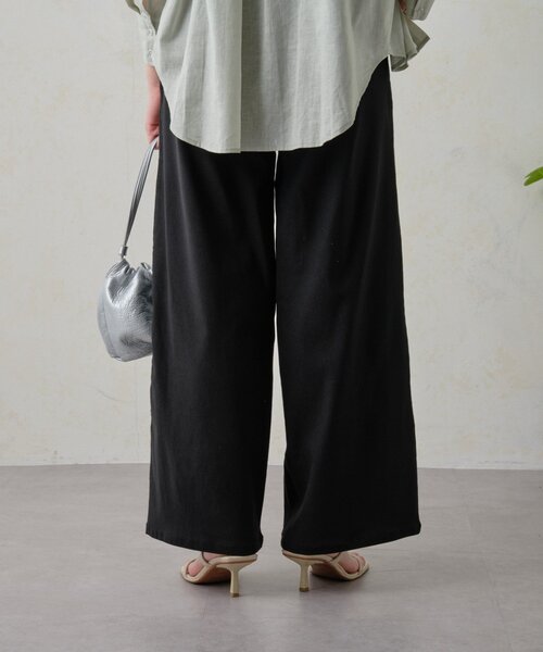 Jena espace merveilleux(ジェナ エスパスメルヴェイユ)の「ストレッチワイドストレートパンツ(その他パンツ・レディース・グレー/オフホワイト/ブラック・FREE)」の16枚目の写真