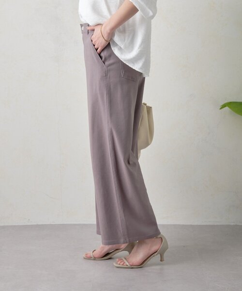 Jena espace merveilleux(ジェナ エスパスメルヴェイユ)の「ストレッチワイドストレートパンツ(その他パンツ・レディース・グレー/オフホワイト/ブラック・FREE)」の22枚目の写真