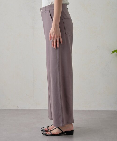 Jena espace merveilleux(ジェナ エスパスメルヴェイユ)の「ストレッチワイドストレートパンツ(その他パンツ・レディース・グレー/オフホワイト/ブラック・FREE)」の6枚目の写真