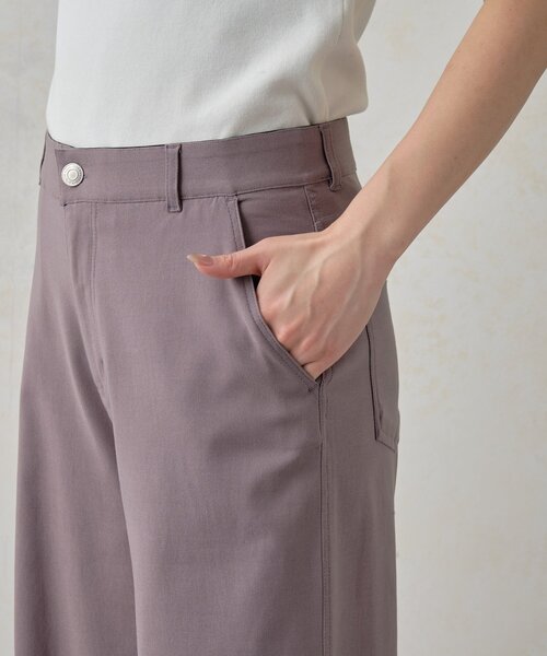 Jena espace merveilleux(ジェナ エスパスメルヴェイユ)の「ストレッチワイドストレートパンツ(その他パンツ・レディース・グレー/オフホワイト/ブラック・FREE)」の10枚目の写真