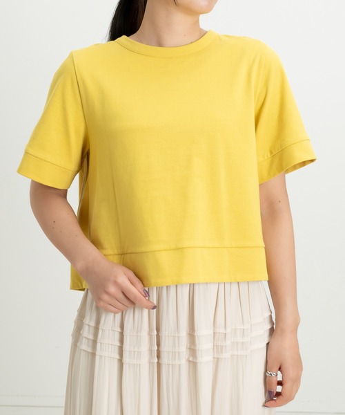 STRAWBERRY-FIELDS(ストロベリーフィールズ)の「ソフト天竺_バックシャンTシャツ(Tシャツ/カットソー・レディース・ブラック/イエロー/ホワイト/ブルー/グレー/ピンク系その他/ローズ・2)」の18枚目の写真