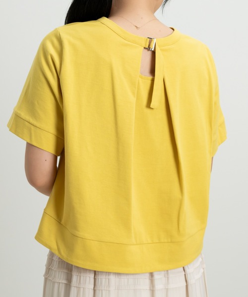 STRAWBERRY-FIELDS(ストロベリーフィールズ)の「ソフト天竺_バックシャンTシャツ(Tシャツ/カットソー・レディース・ブラック/イエロー/ホワイト/ブルー/グレー/ピンク系その他/ローズ・2)」の16枚目の写真