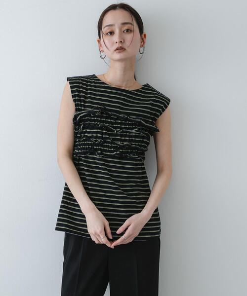 ボーダーカットビスチェセット（Tシャツ/カットソー）｜SENSE OF PLACE