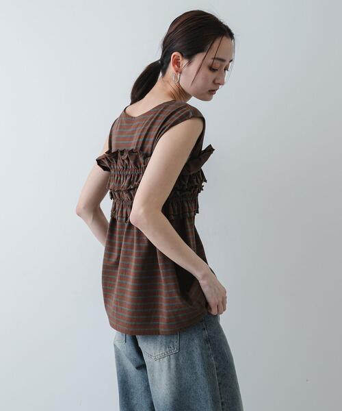 SENSE OF PLACE by URBAN RESEARCH(センスオブプレイスバイアーバンリサーチ)の「ボーダーカットビスチェセット(Tシャツ/カットソー・レディース・ブラック系その他/ブラウン系その他/ホワイト系その他・ONE)」の19枚目の写真